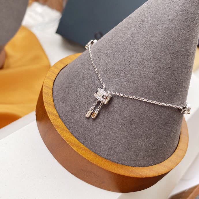APM Monaco Silver Bracelet with Diamond Accents